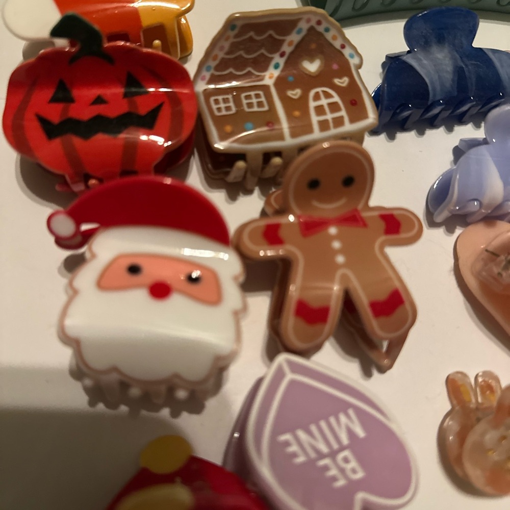 Assorted Holiday‎ Hair Clips Set - Picture 3 of 4